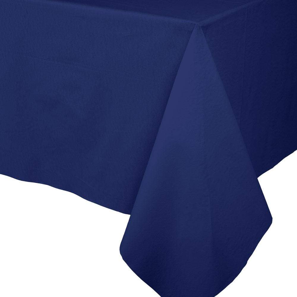 Paper Linen Solid Table Cover - Navy Blue