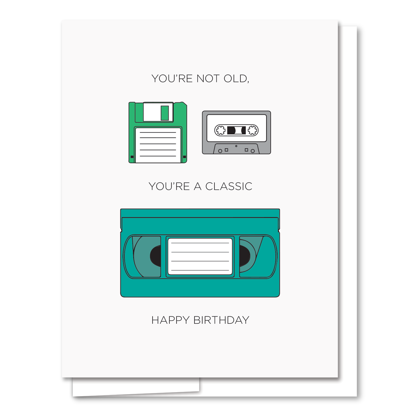 You're Not Old - Funny Birthday Card – Pink Flamingo Party Co.
