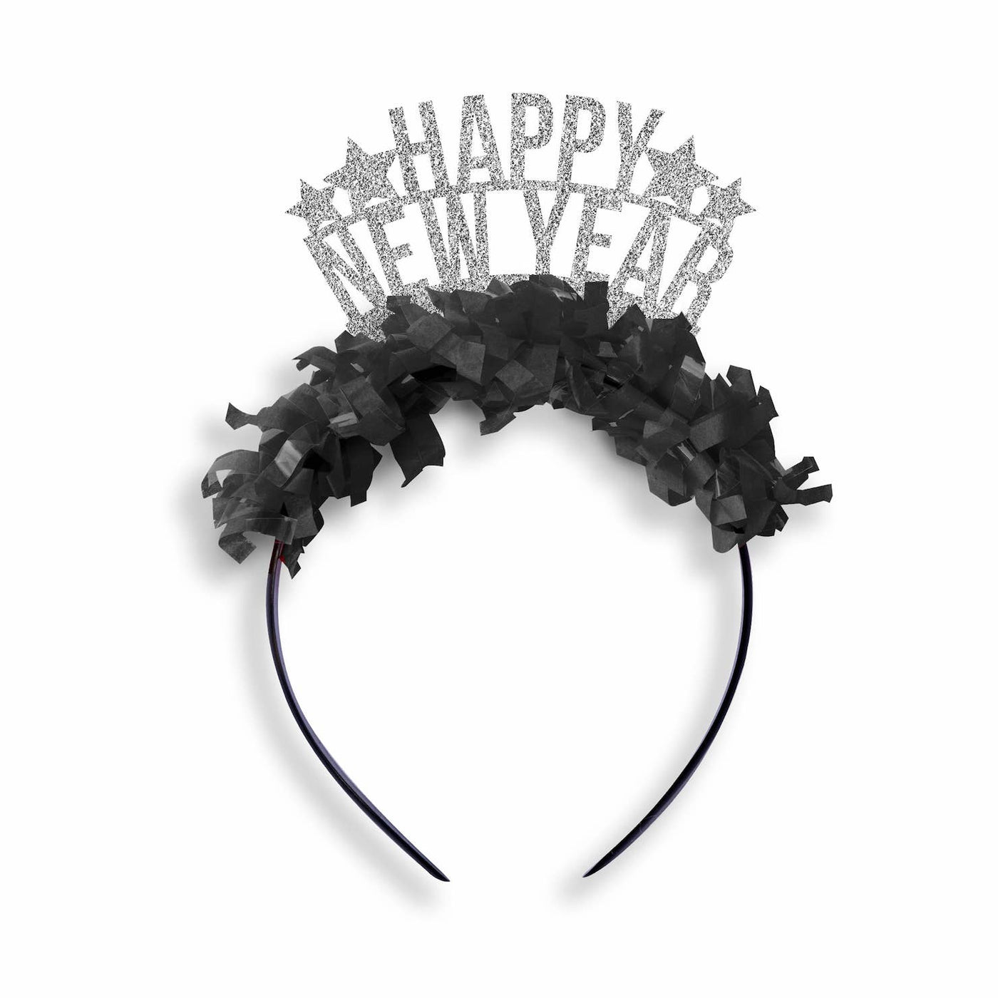 Happy New Years Silver and Black Crown