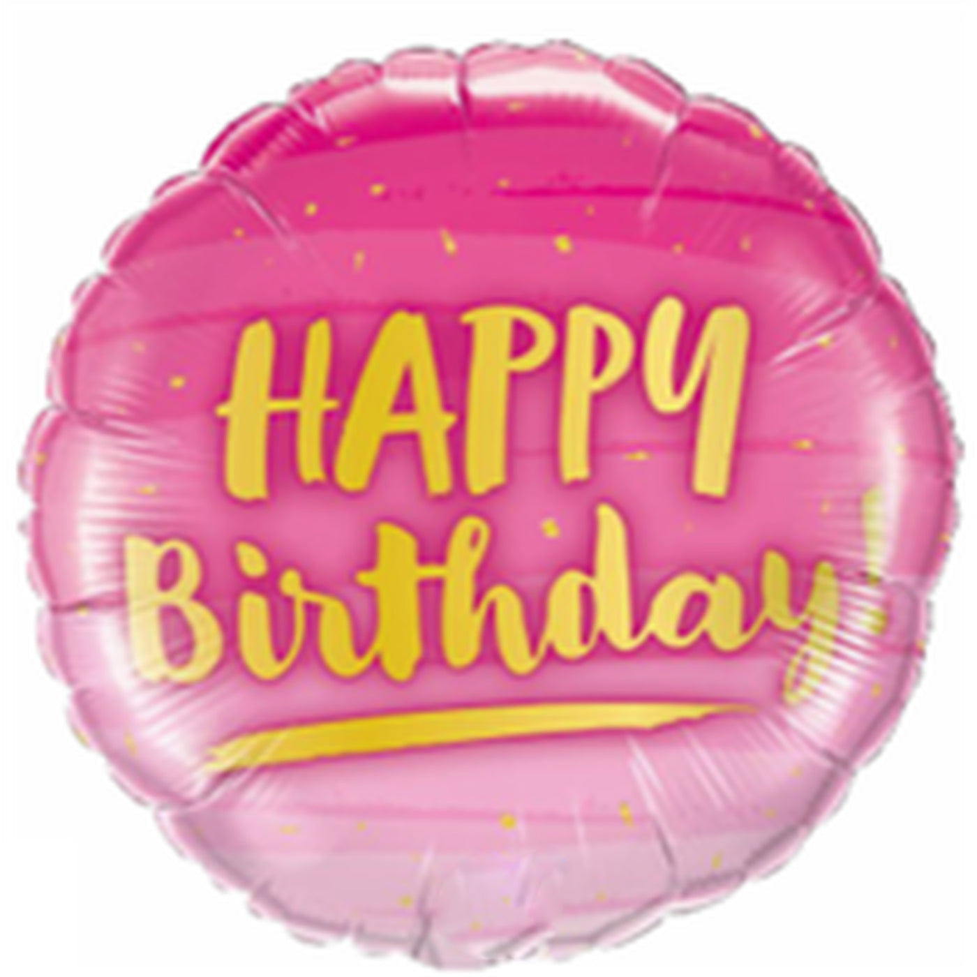 Gold & Pink Birthday Balloon