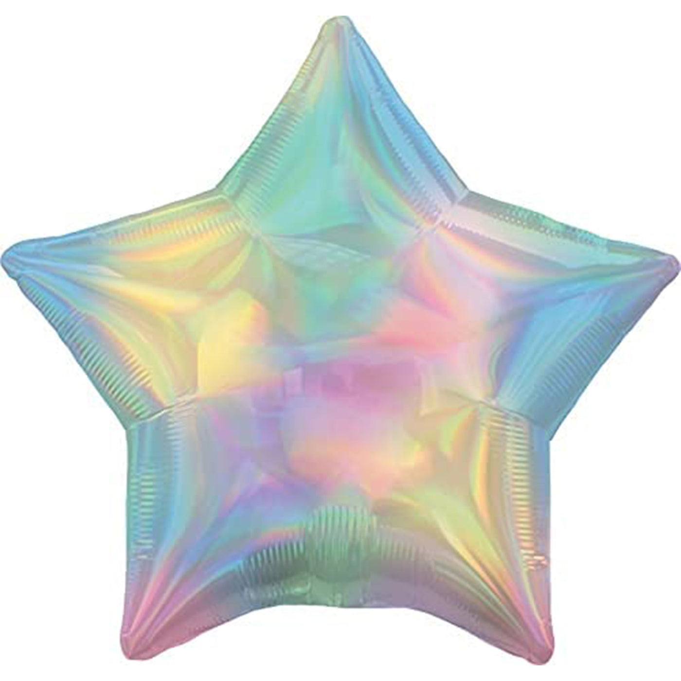 Pastel Iridescent Rainbow Star Balloon