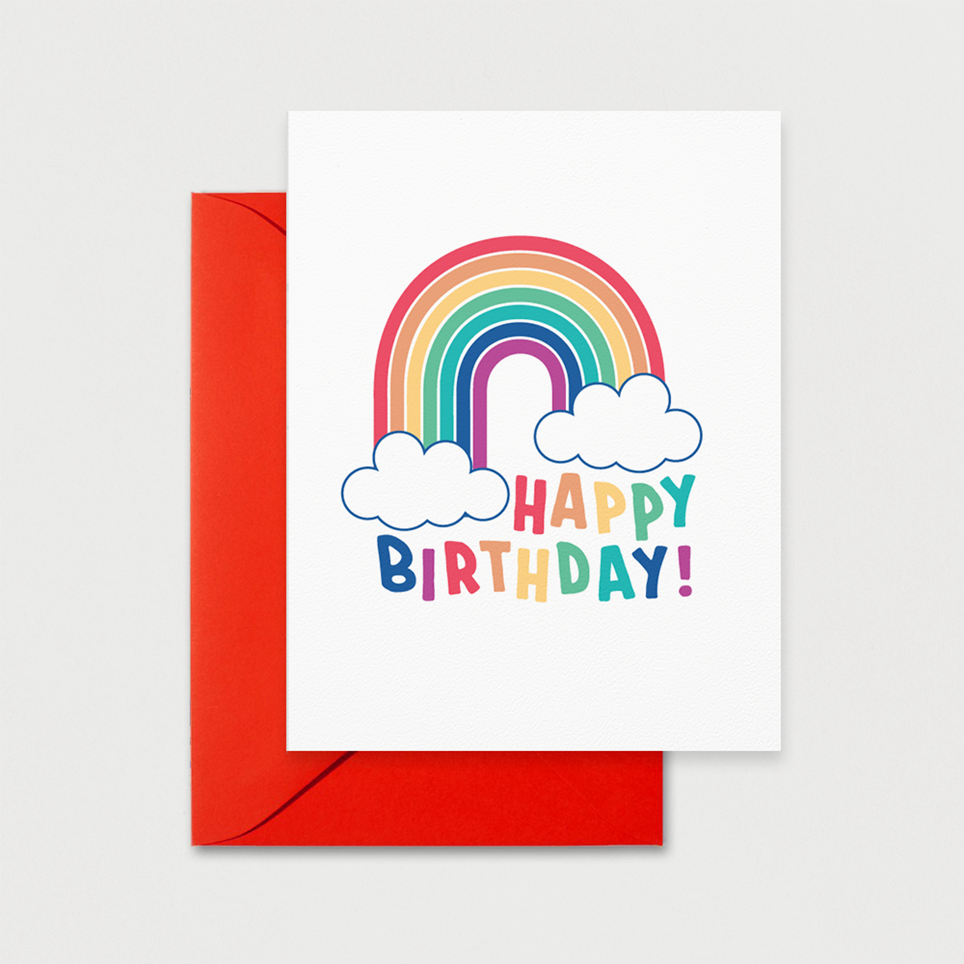 Rainbow Happy Birthday Card