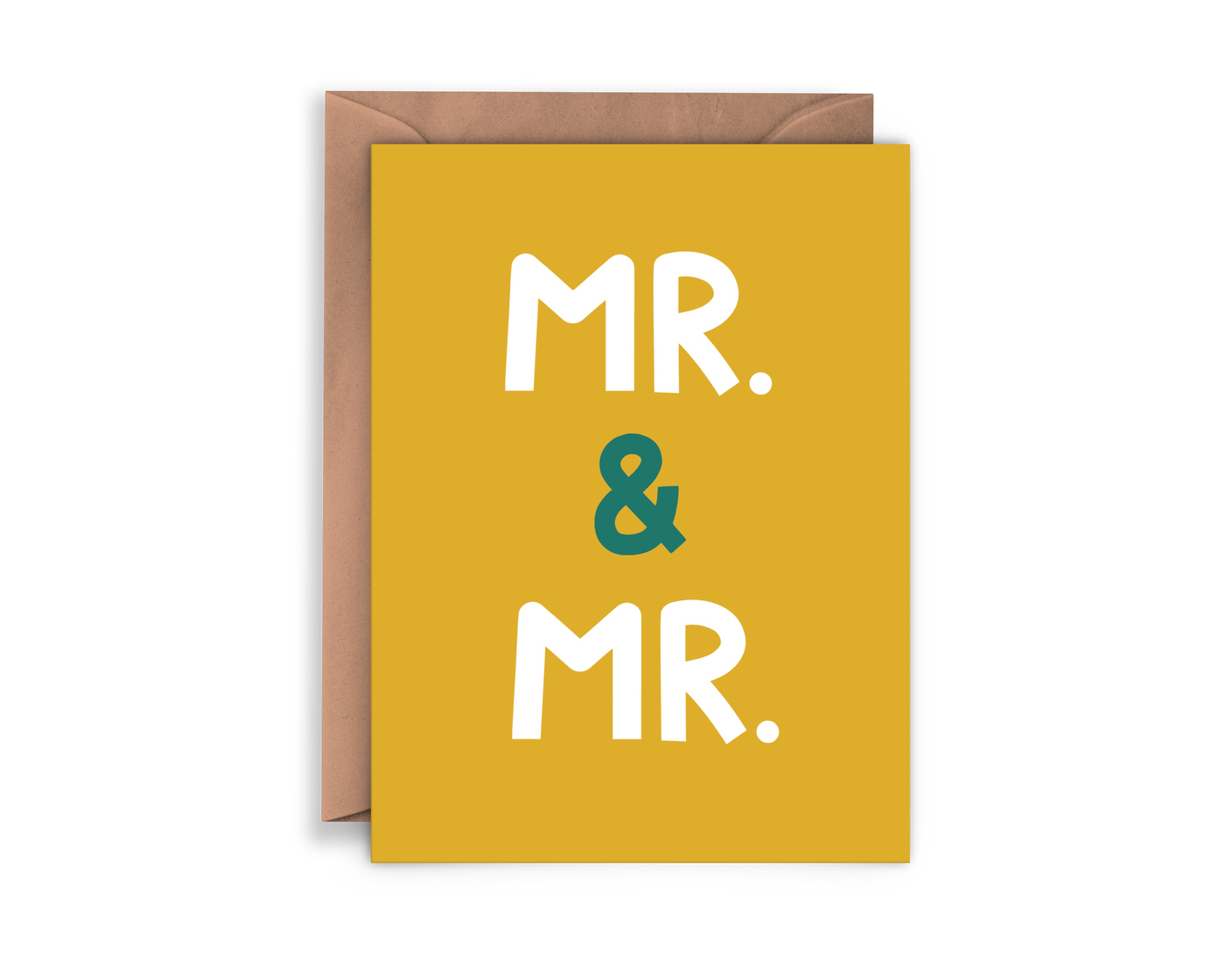 Mr & Mr Gay Pride Engagement Wedding Card