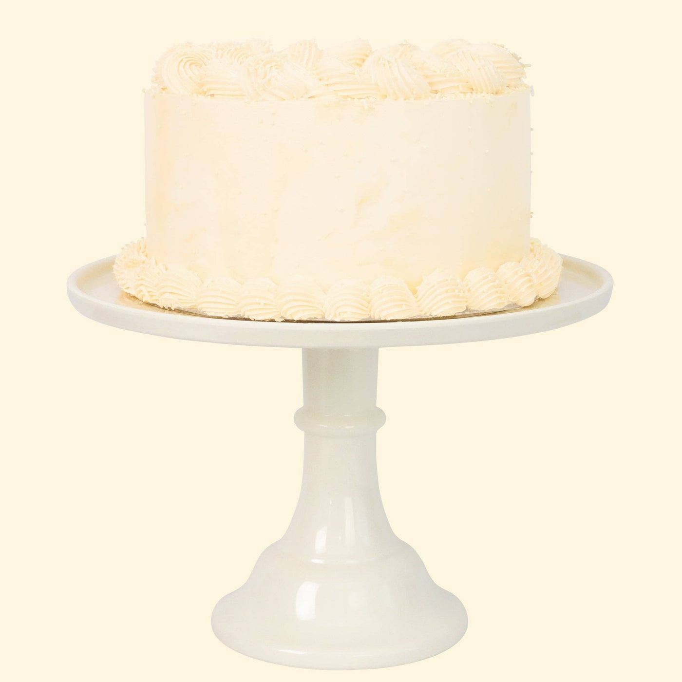 Melamine Cake Stand- Linen White