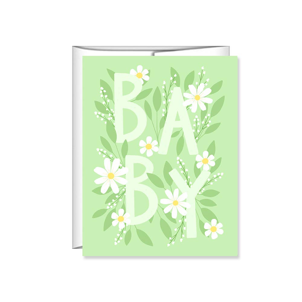 Floral Baby Shower Card