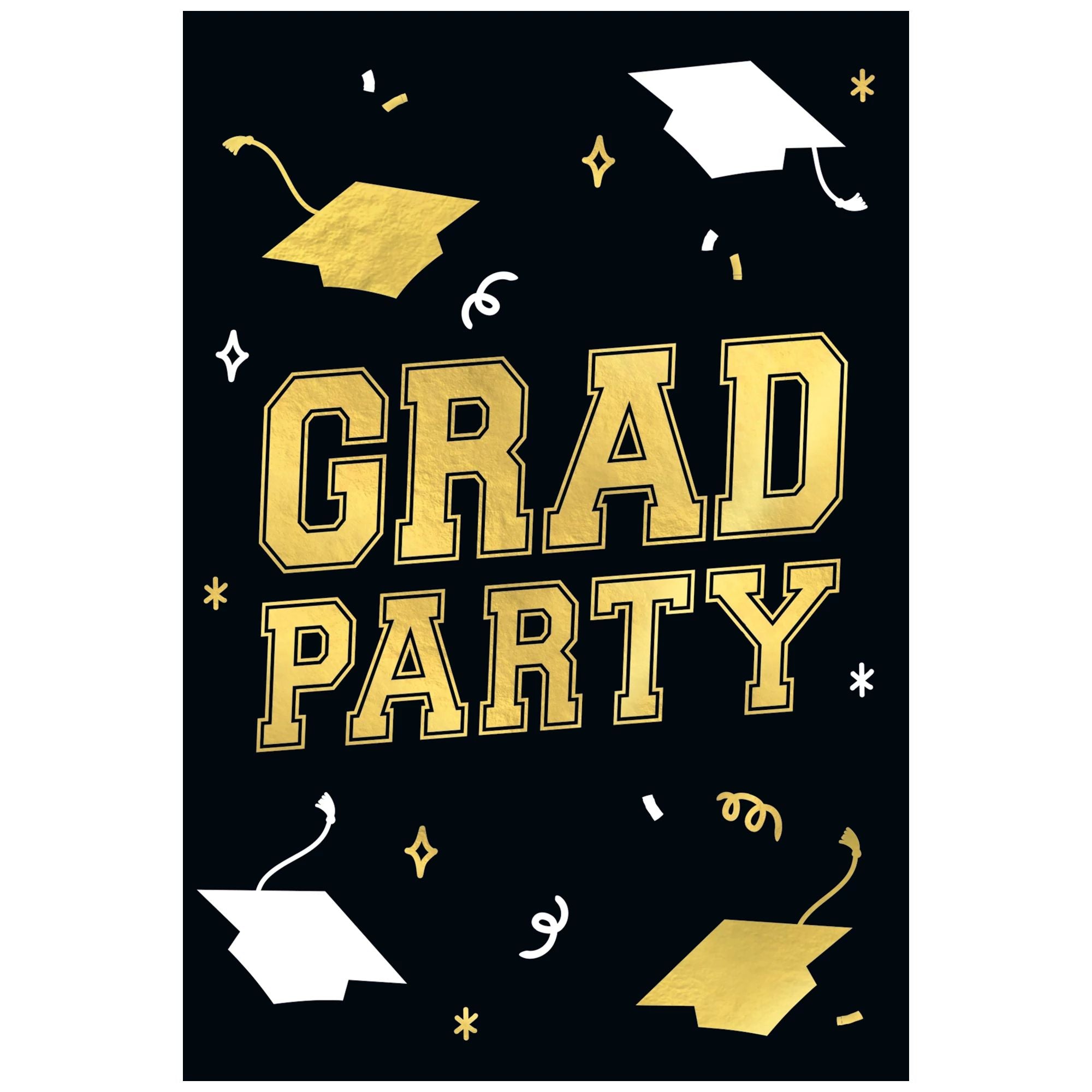 grad party invite cards Elegant Graduation Invitation Card with Gold Cap Design, Personalized Minimalist Party Invites 350 these stationery pieces ensure your grad party starts with a splash of elegance and excitement. Minimalist Graduation Party Invitation Card