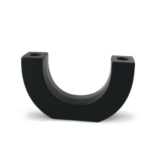 U-Shaped Ceramic Taper Holder in Black
