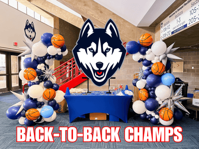 UConn Men's Basketball Secures National Title Victory Over Purdue: Celebrate with Balloons!