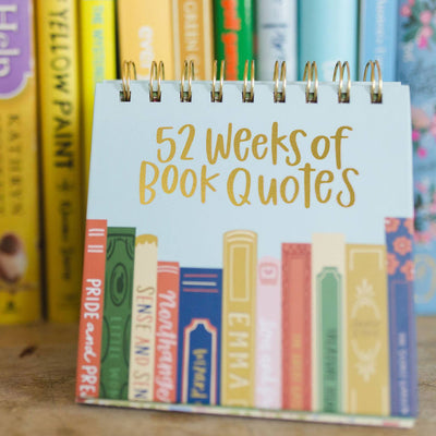 52 Weeks of Book Quotes - Desk Flip Calendar