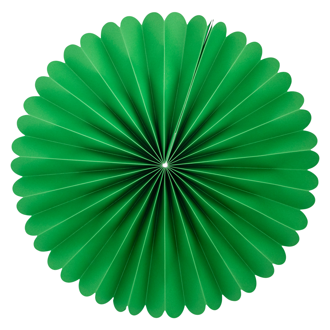 Green and White Party Fan Set