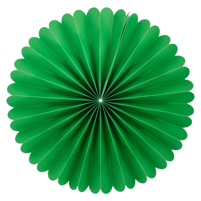 Green and White Party Fan Set