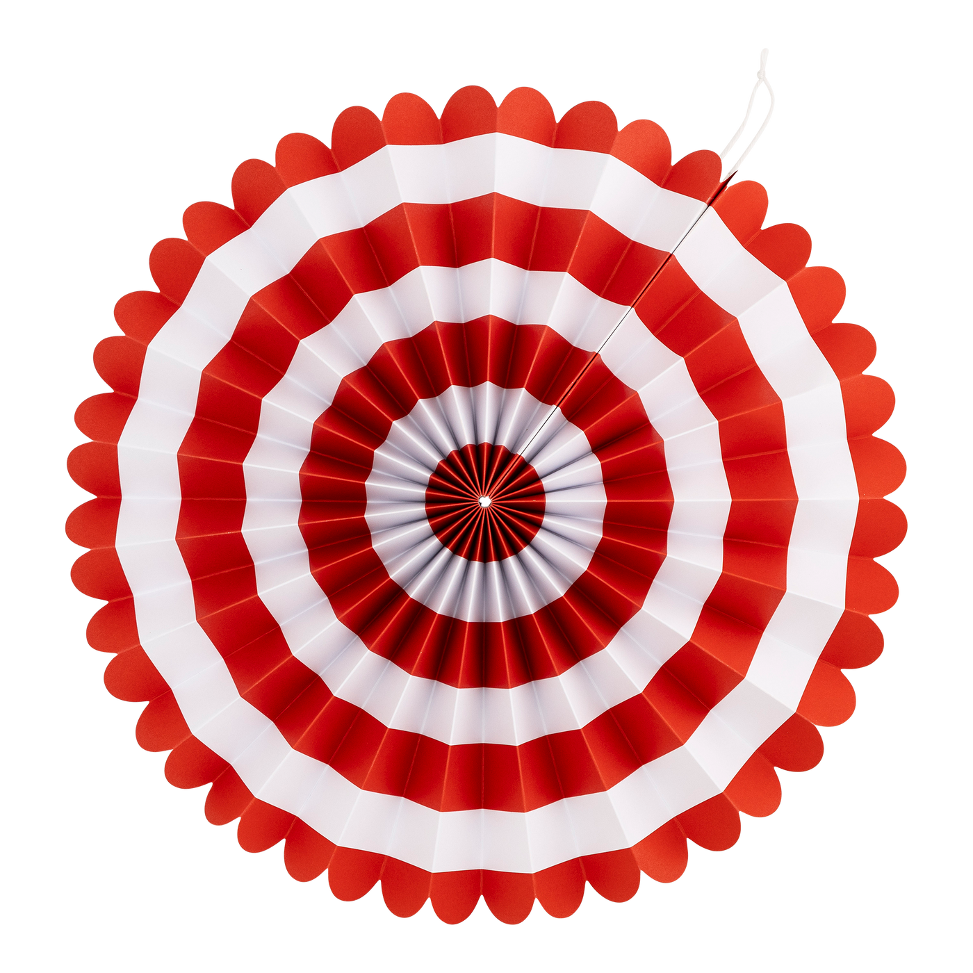 Red and White Party Fan Set