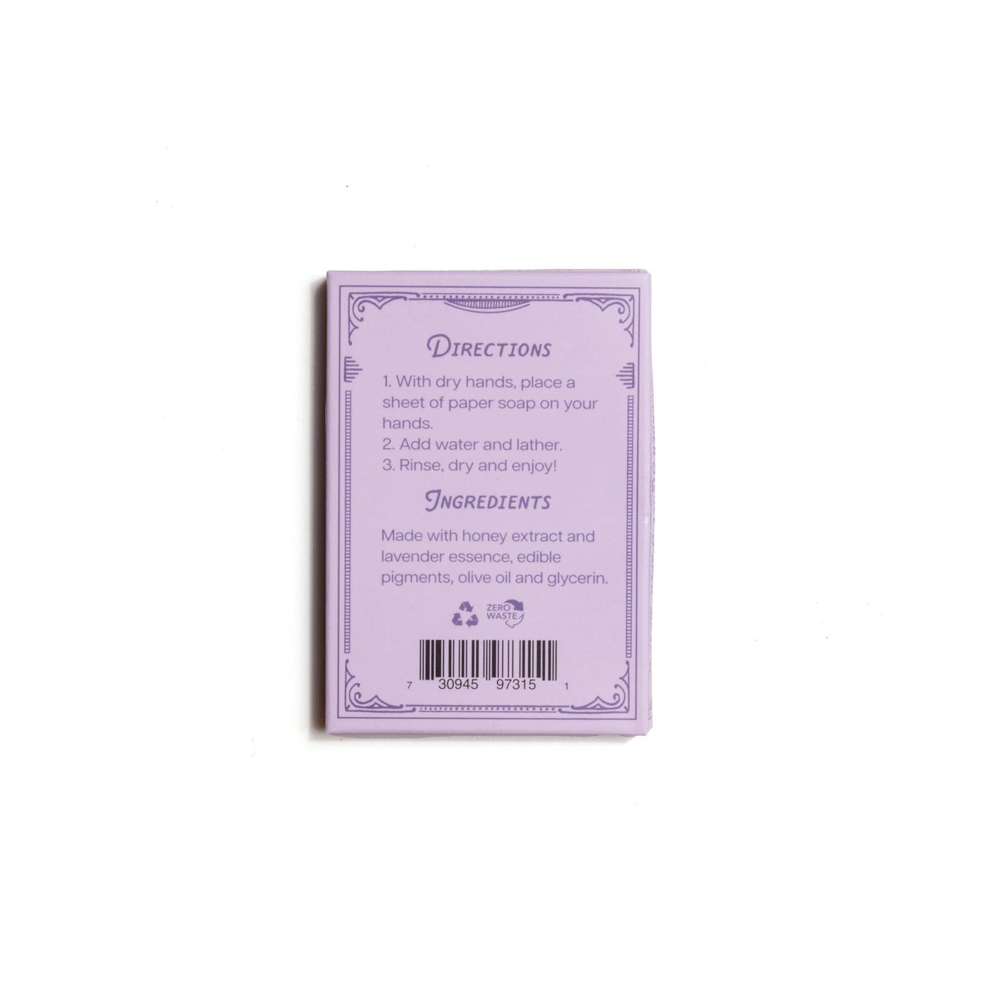 Honey Lavender Paper Soap