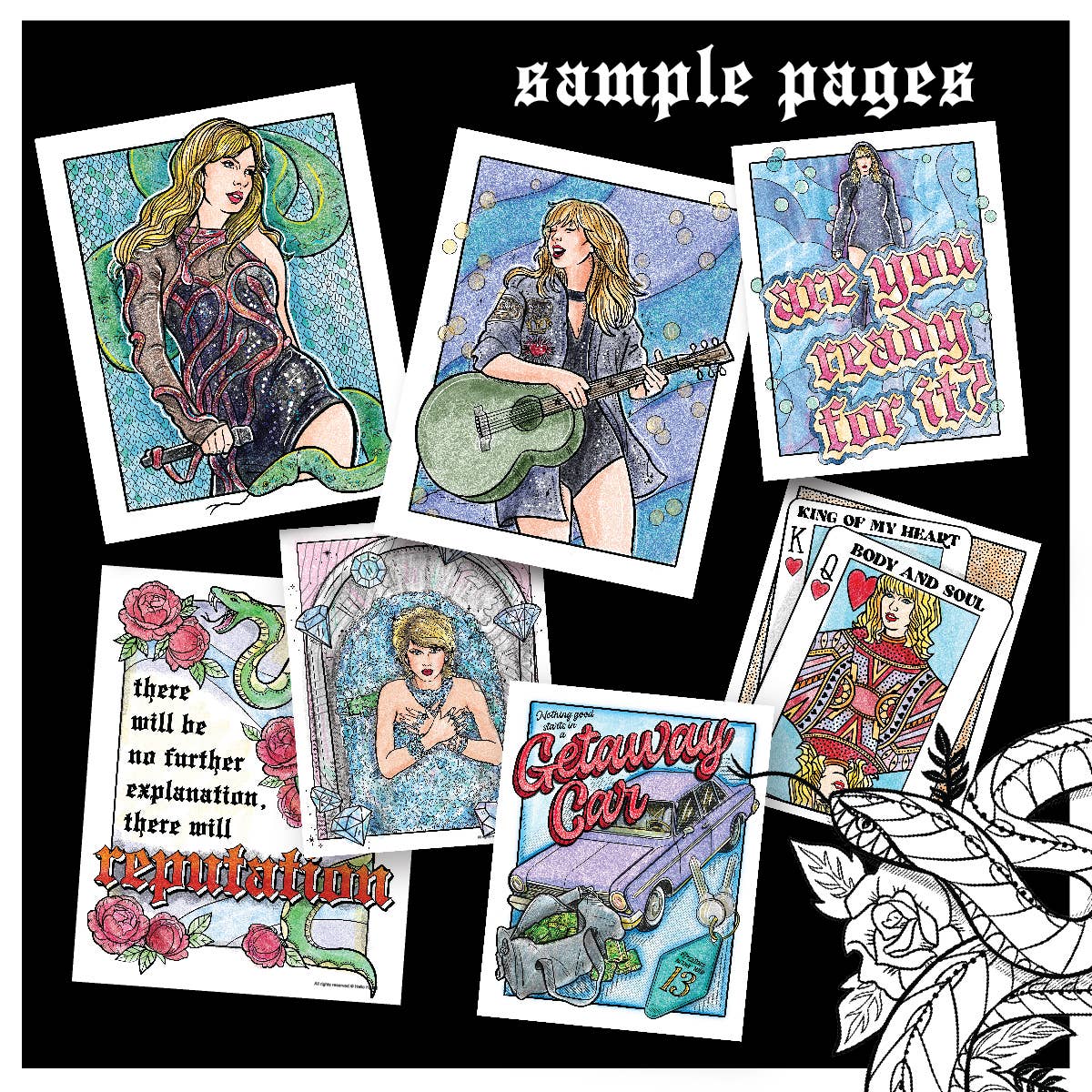 TS Reputation Coloring Book