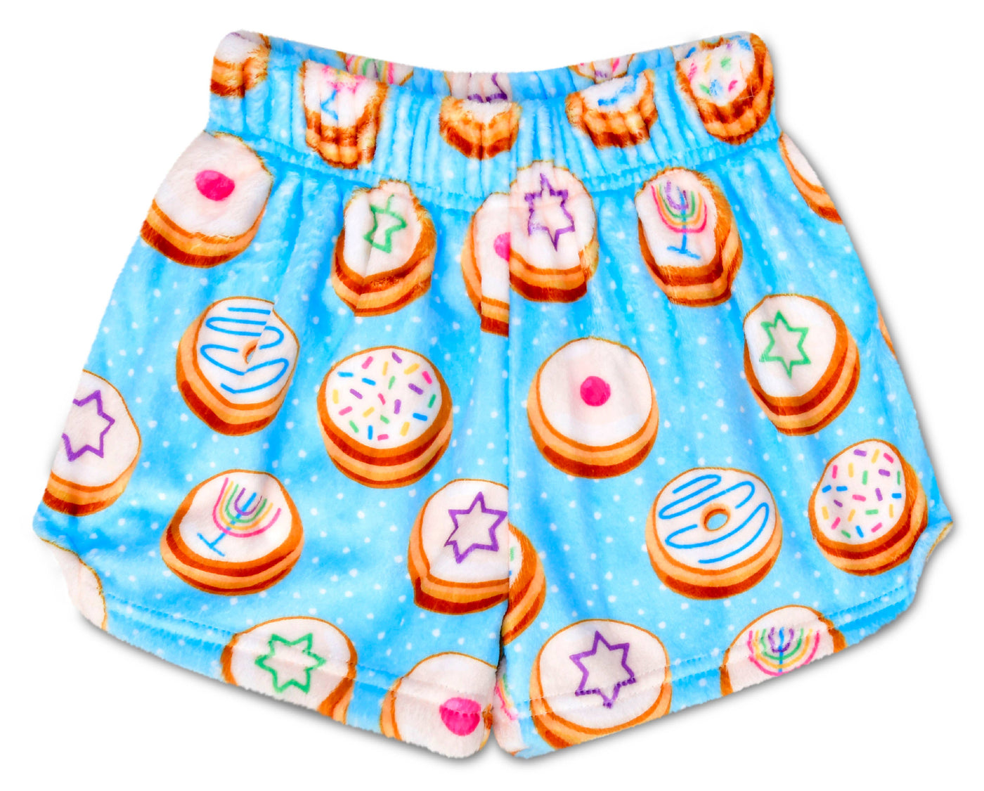 SWEET HANUKKAH PLUSH SHORTS  (SMALL 6-8)