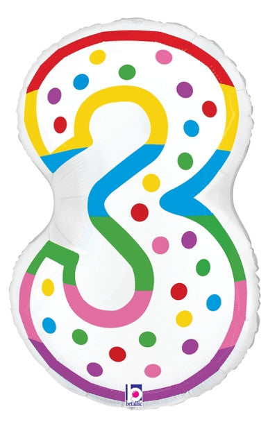 Birthday Candle Number Balloons