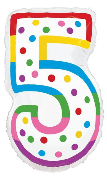 Birthday Candle Number Balloons