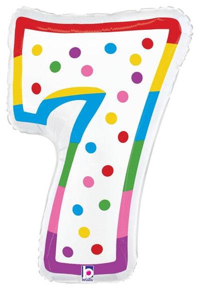 Birthday Candle Number Balloons