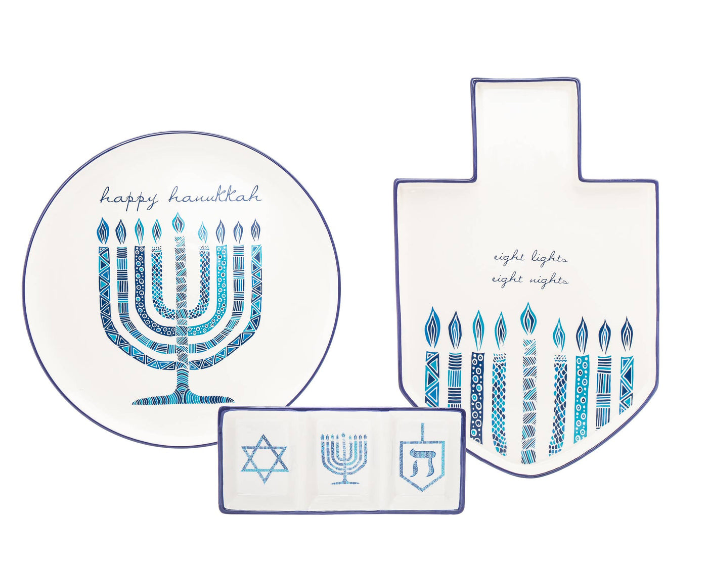 Round Hanukkah Platter