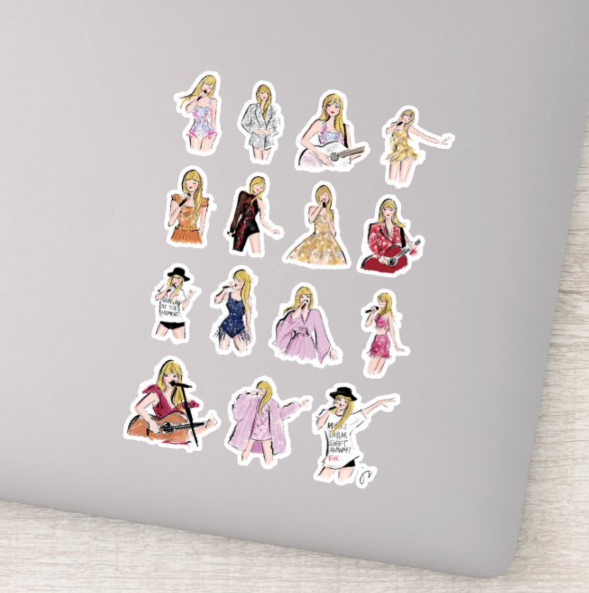 TS Eras Tour Outfits Sticker Sheet