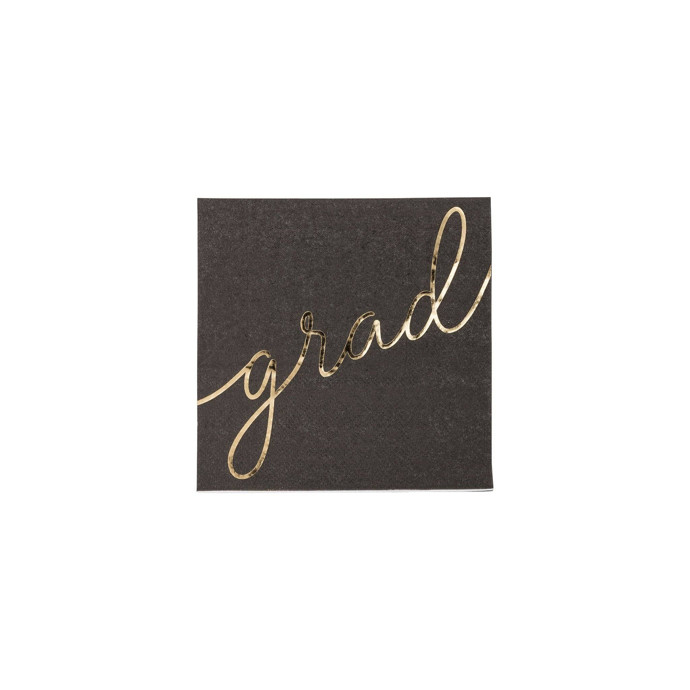 Script "Grad" Paper Cocktail Napkin