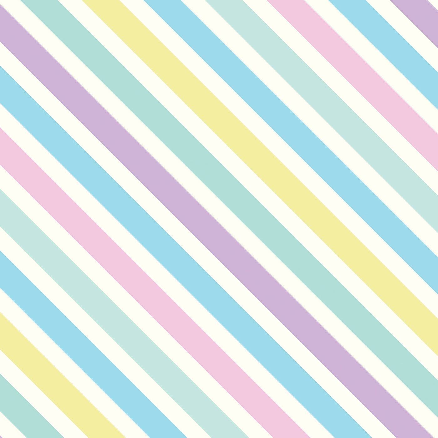 Pastel Striped Gift Wrap Roll