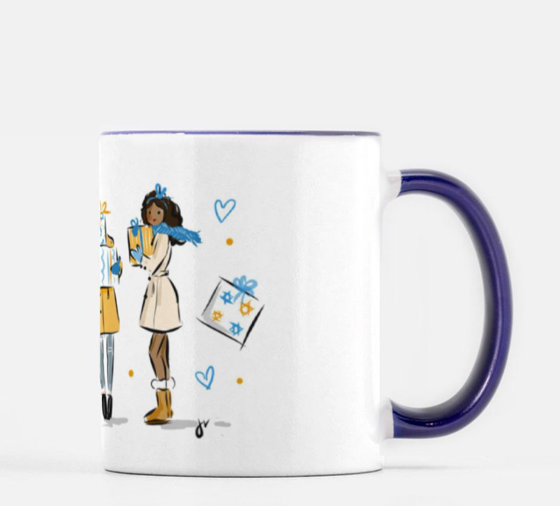 Hanukkah Girls Ceramic Mug