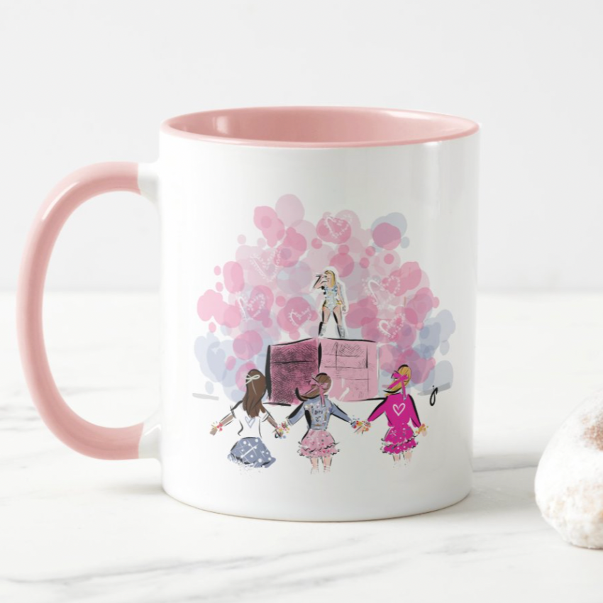 TS Eras Tour Movie Girls Holding Hands Mug