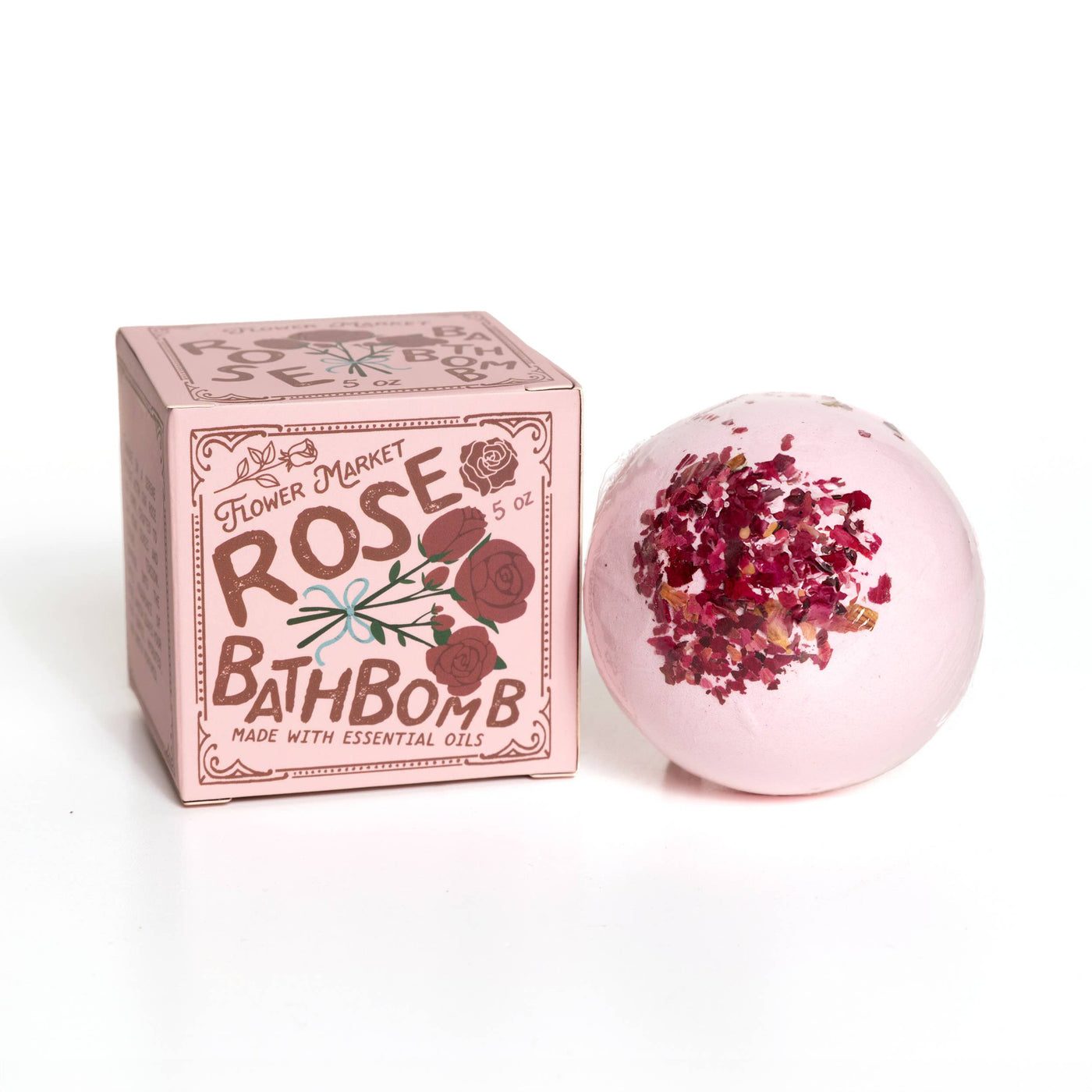 Rose Bath Bomb - with Box Aromatherapy