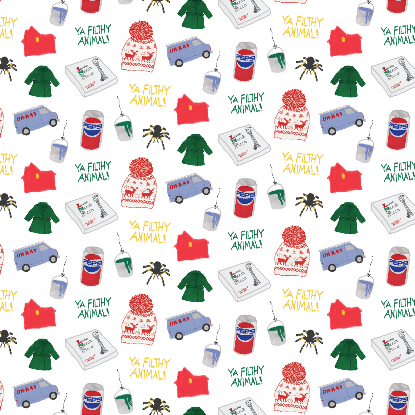 Home Alone Gift Wrap Sheet