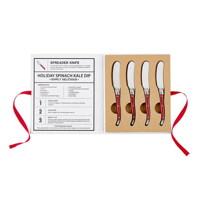 Red Charcuterie Spreaders Gift Set