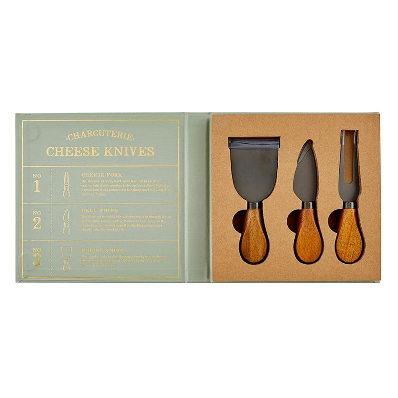 Acacia Wood Handle Cheese Knives