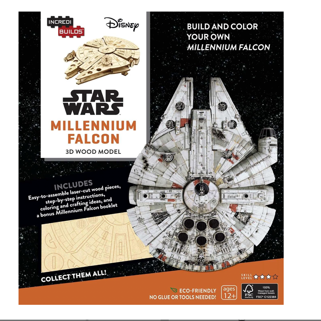 IncrediBuilds: Star Wars: Millennium Falcon 3D Wood Model