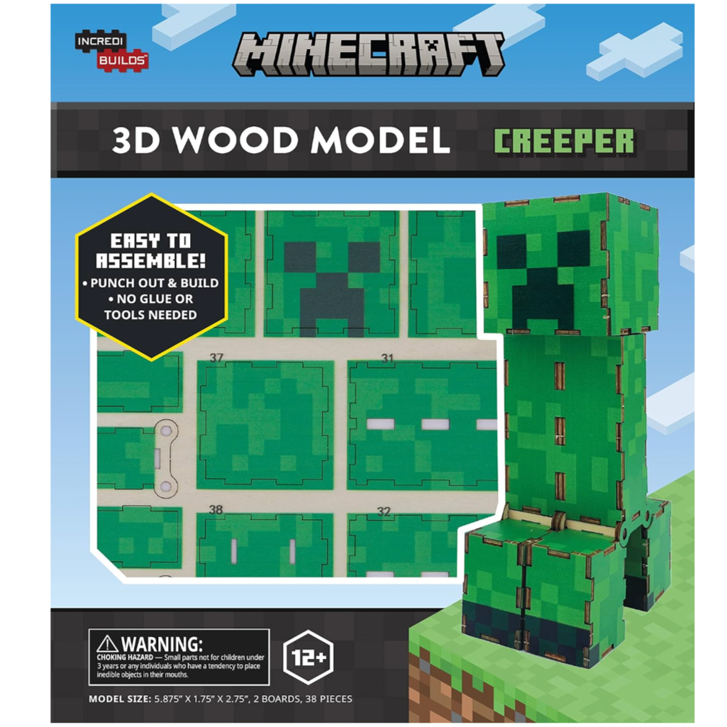 IncrediBuilds: Minecraft: Creeper 3D Wood Model