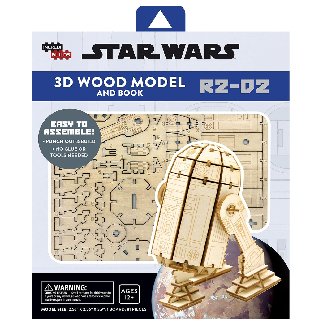 IncrediBuilds: Star Wars: R2-D2 3D Wood Model and Book