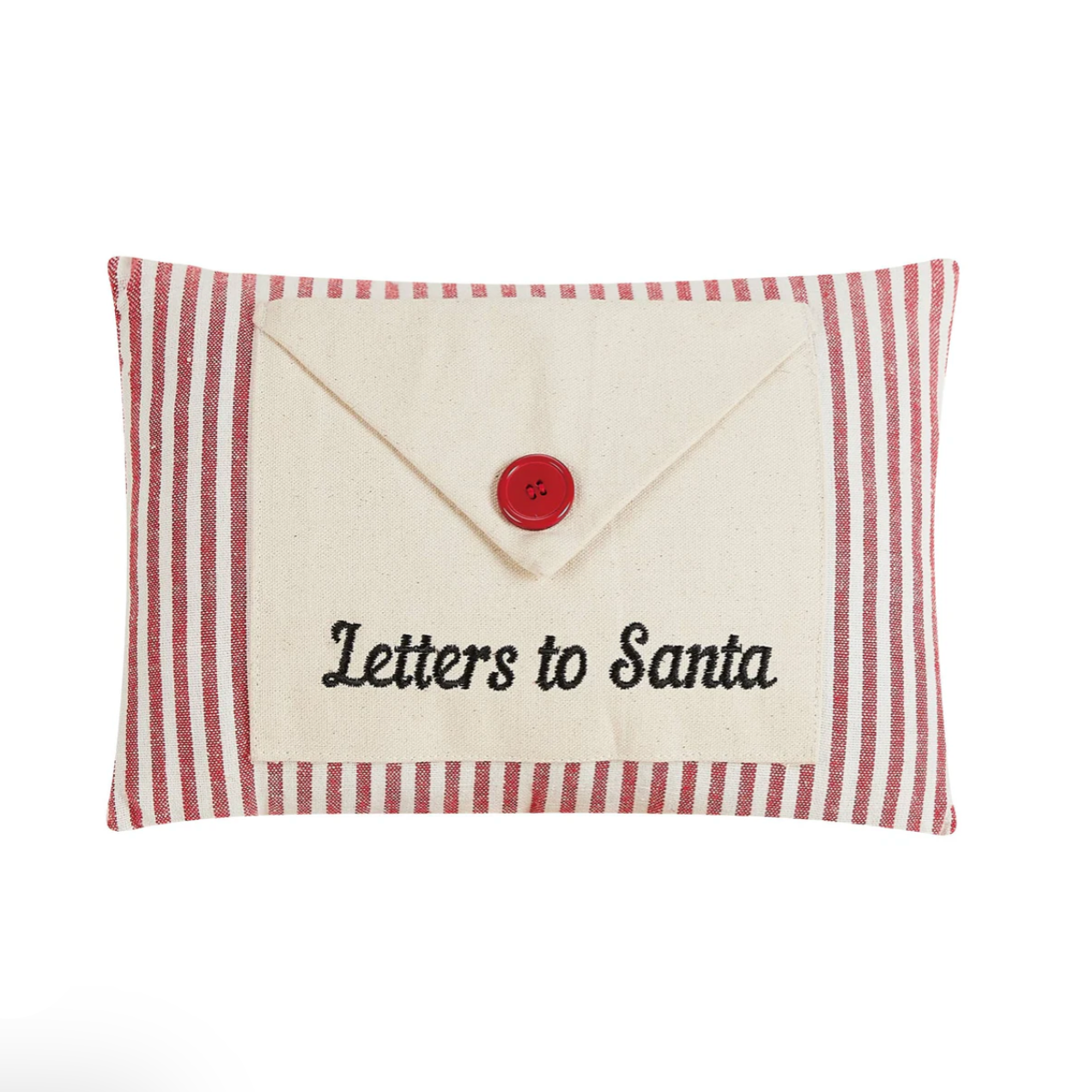 Letter To Santa Embroidered Pillow