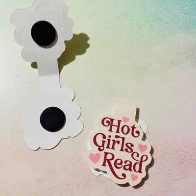 "Hot Girls Read" Magnetic Bookmark