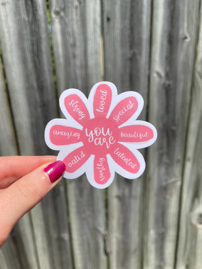 You are Loved Flower Sticker
