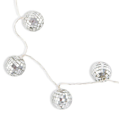 Disco Ball Battery Operated LED String Lights