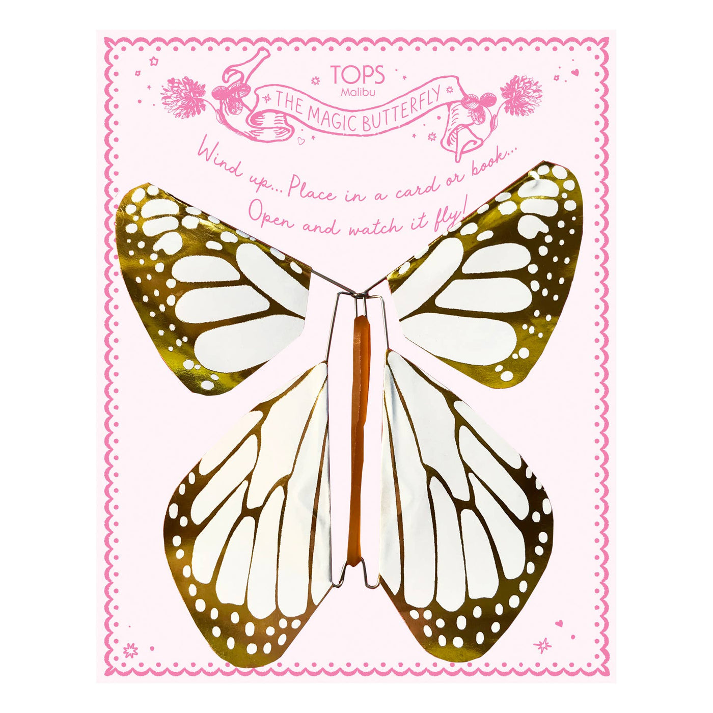 Metallic Bon Bon Flying Magic Butterfly