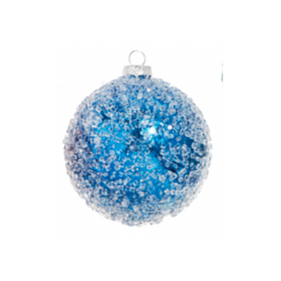 Iced Ball Christmas Ornament