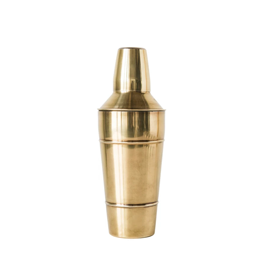 Brass Colored Stainless Steel Cocktail Shaker