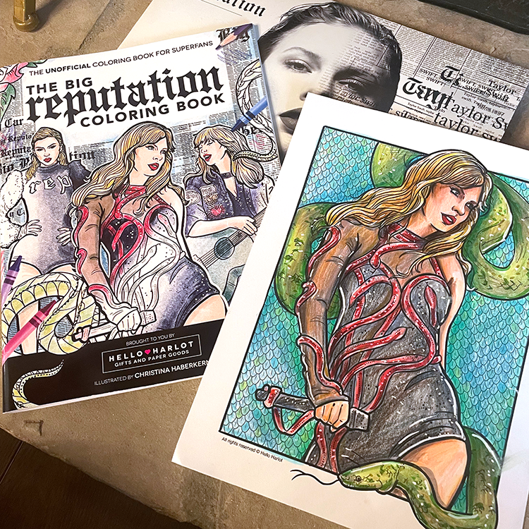 TS Reputation Coloring Book