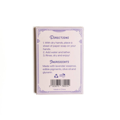 Lavender Scent Paper Soap
