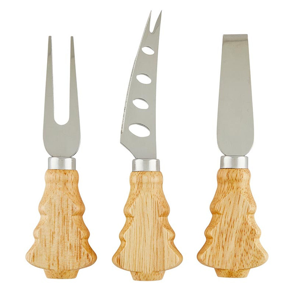 Tree Handle Cheese Knives Set