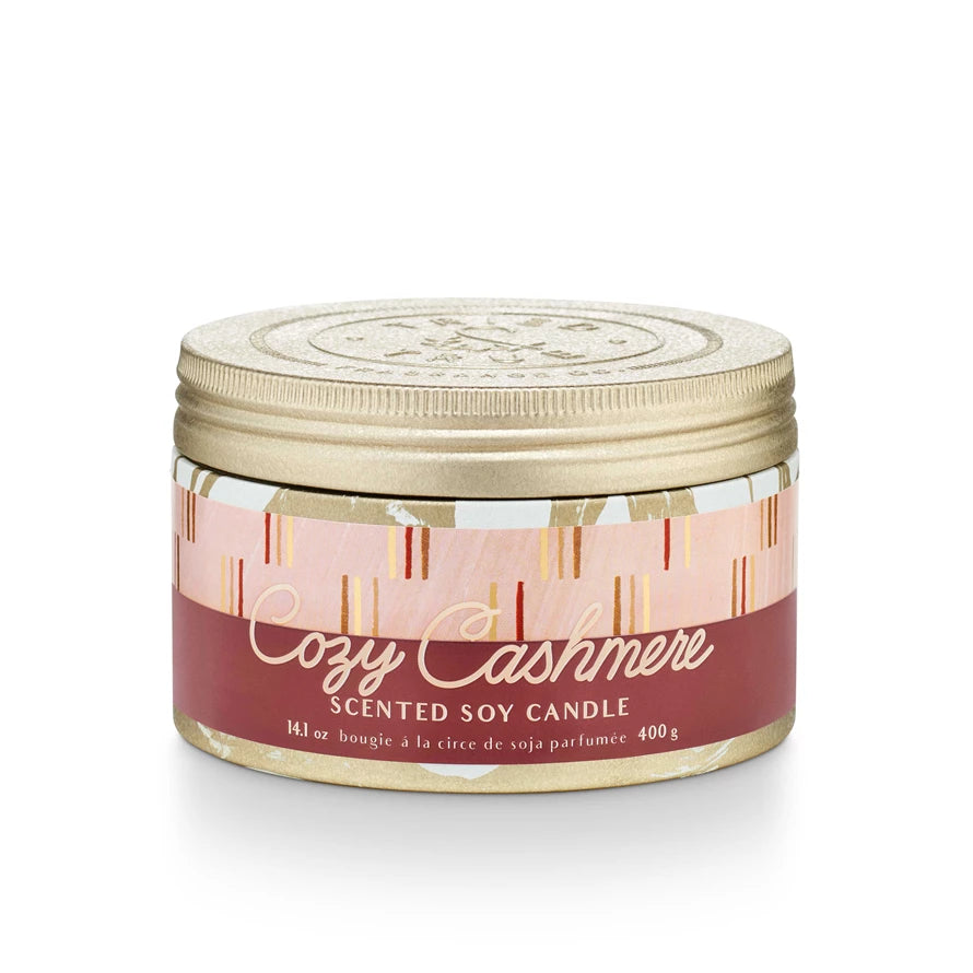 Cozy Cashmere Large Tin Candle