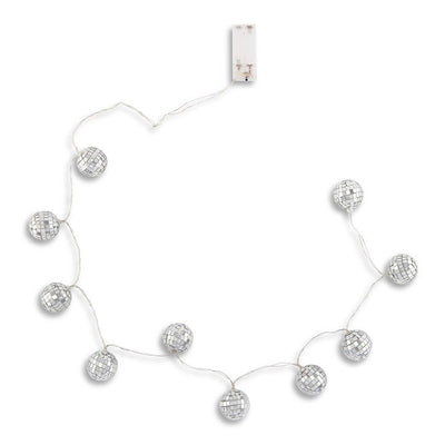 Disco Ball Battery Operated LED String Lights