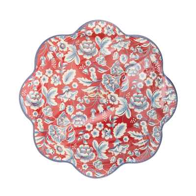 HAM1042 - Hamptons Floral Wave Paper Plate