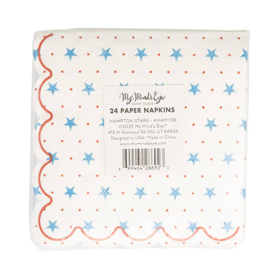 HAM1138 - Hamptons Petite Stars Cocktail Paper Napkin