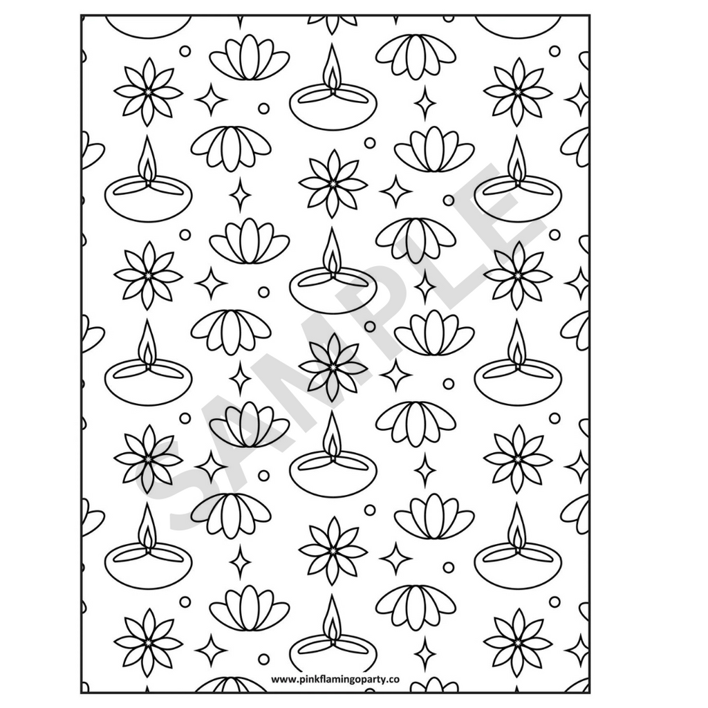 Diwali Patterns Coloring Sheet – Pink Flamingo Party Co. diwali-patterns-coloring-sheet-pink-flamingo-party-co